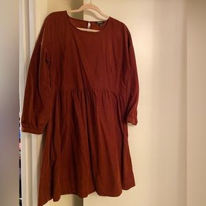 Madewell Corduroy Rust-colored Dress
